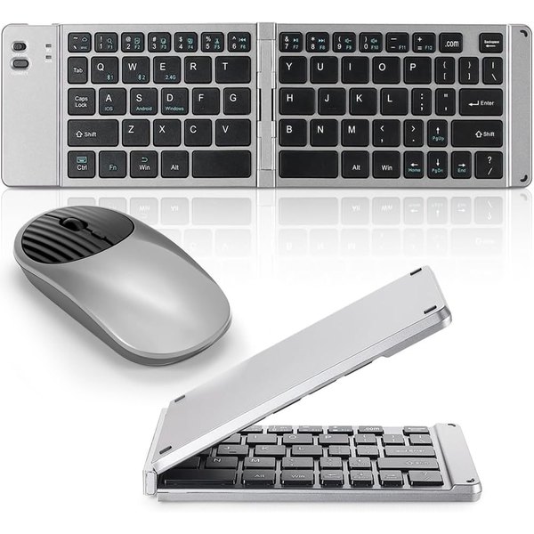Teclado dobrável + Mouse